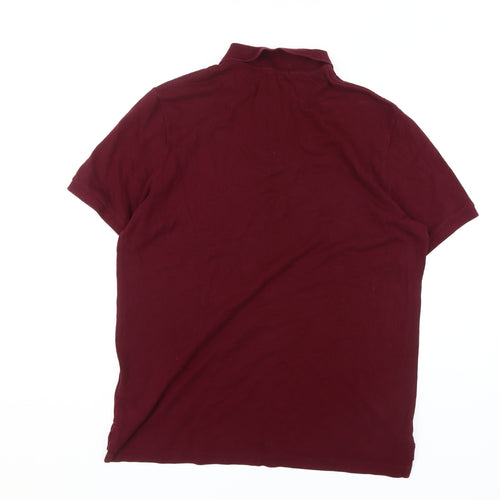 Ralph Lauren Men's Red Polo Shirt Medium