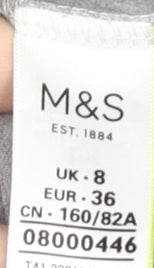 Marks and Spencer Women's Grey T-Shirt Size 8