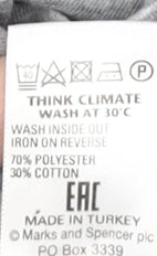 Marks and Spencer Women's Grey T-Shirt Size 8