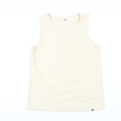 Lucy & Yak Unisex Beige XL Cotton Tank Top