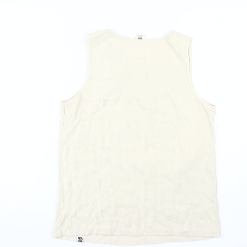Lucy & Yak Unisex Beige XL Cotton Tank Top