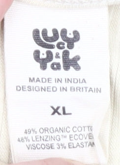 Lucy & Yak Unisex Beige XL Cotton Tank Top