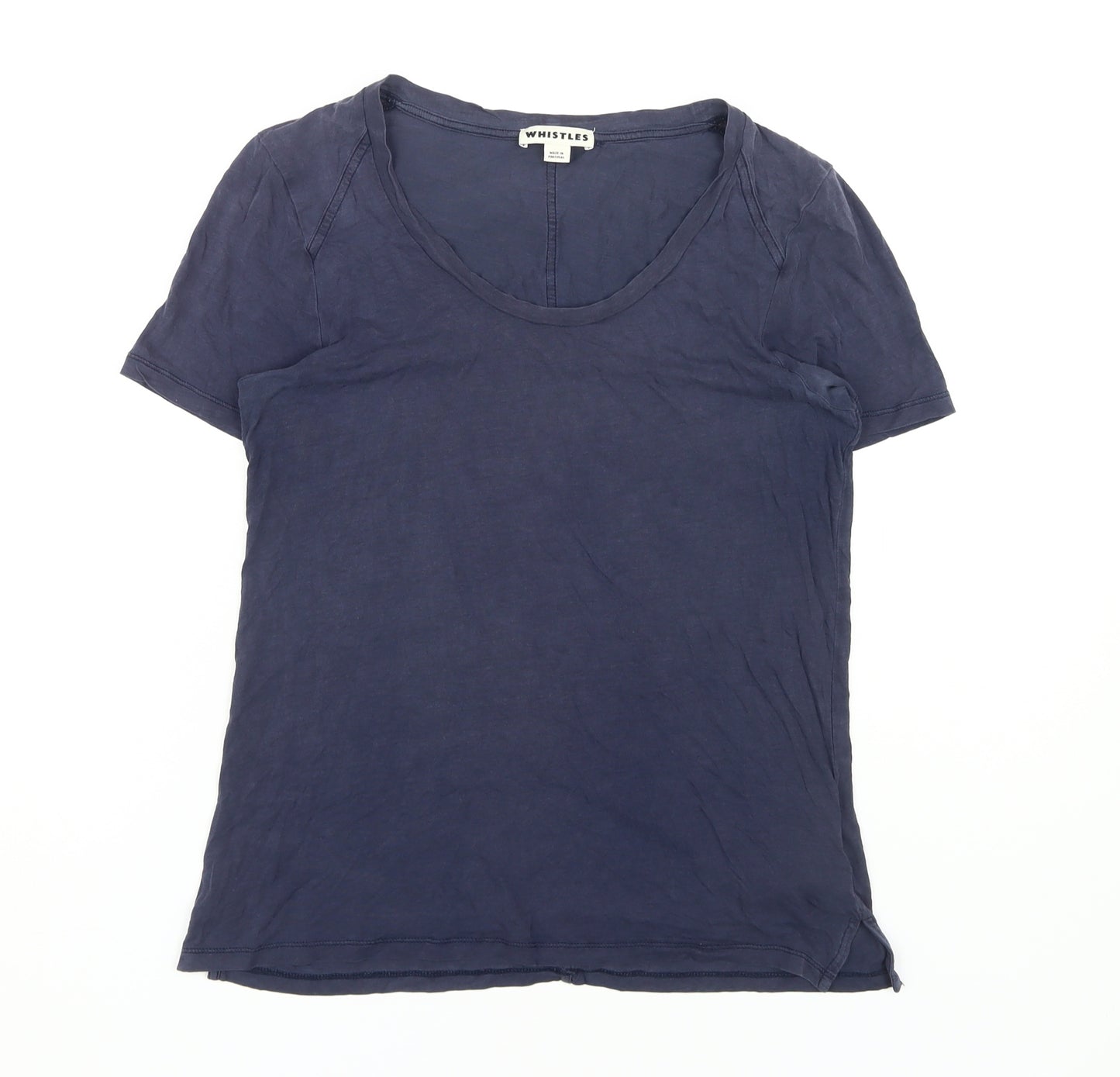 Whistles Women's Blue T-Shirt Size 8