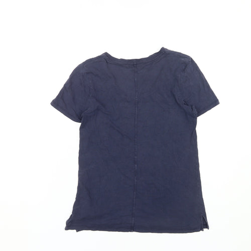 Whistles Women's Blue T-Shirt Size 8