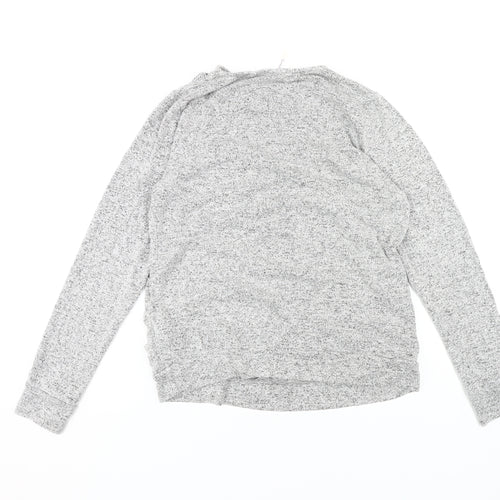 Seraphine Women's Grey Wrap V-Neck Maternity Top L