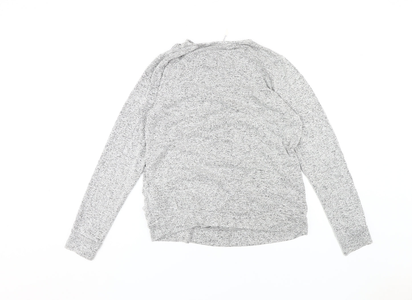 Seraphine Women's Grey Wrap V-Neck Maternity Top L