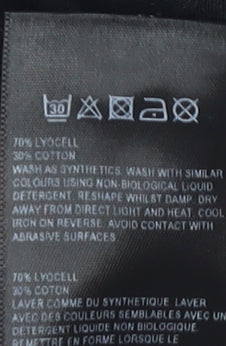 Whistles Women's Black Round Neck T-Shirt Size 8