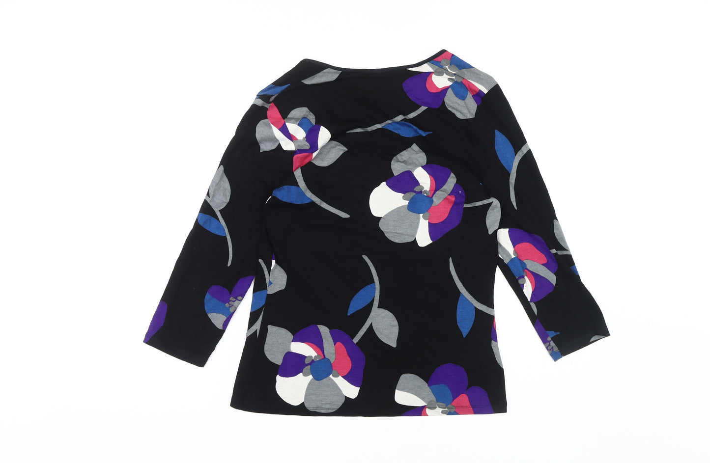 Marks and Spencer Women's Black Floral Jersey Top