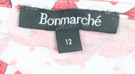 Bonmarché Women's Multicoloured Floral T-Shirt Size 12