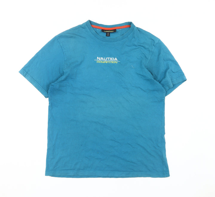 Nautica Men's Blue Graphic Print T-Shirt, Size M