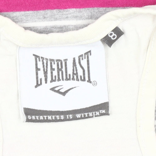 Everlast Women's Multicoloured Striped T-Shirt, Size 8