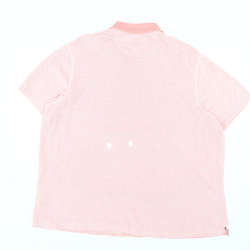 Mantaray Men's Pink 2XL Polo Short Sleeve Cotton