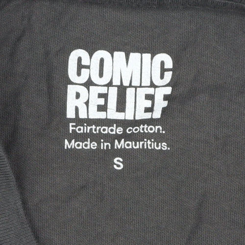 Comic Relief Unisex T-Shirt, Black, S, 100% Cotton