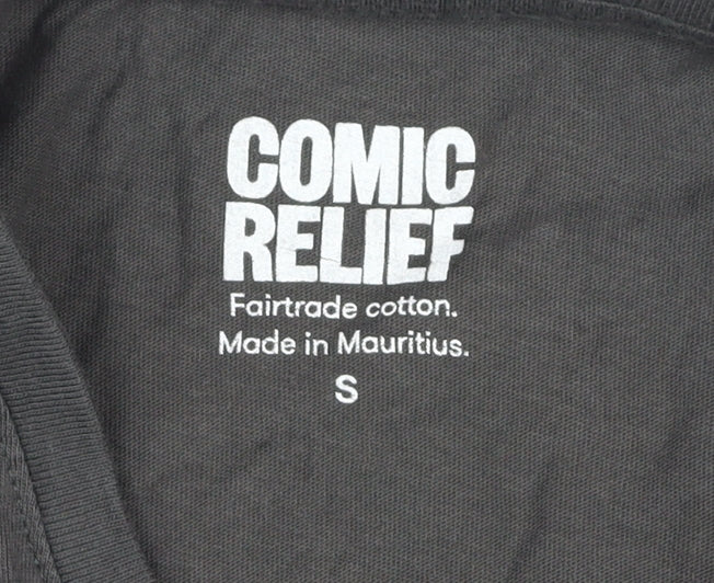 Comic Relief Unisex T-Shirt, Black, S, 100% Cotton