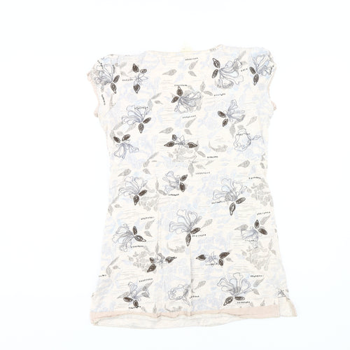 Next Women's Floral V-Neck Short Sleeve Top Size 8
