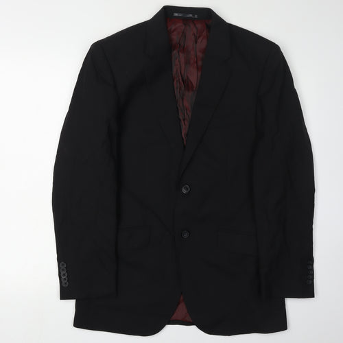 T.M. Lewin Men's Black Blazer 36S Formal