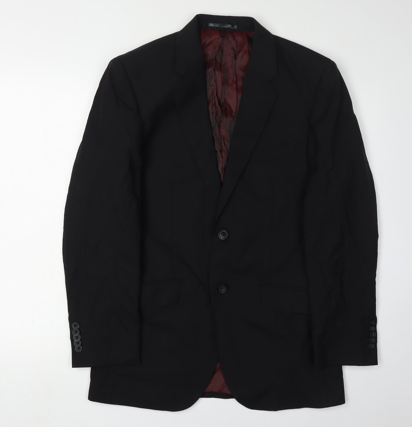 T.M. Lewin Men's Black Blazer 36S Formal