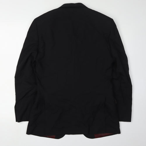 T.M. Lewin Men's Black Blazer 36S Formal