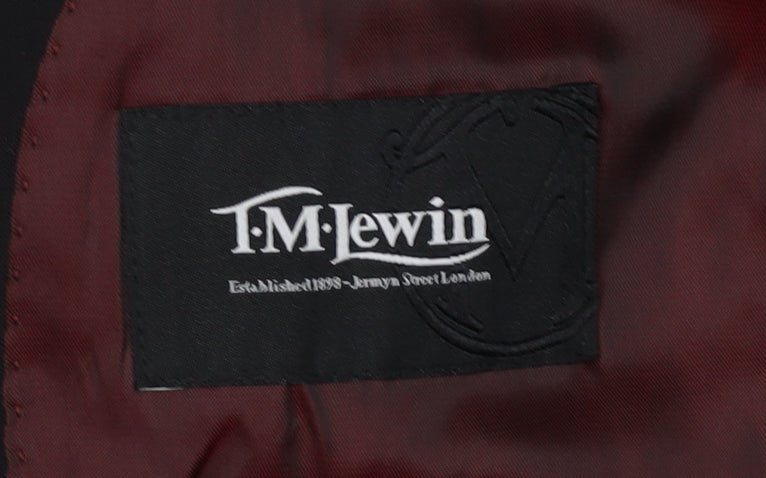 T.M. Lewin Men's Black Blazer 36S Formal