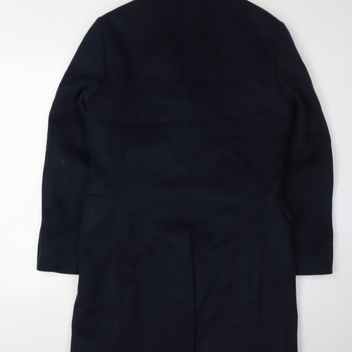 Marks and Spencer Men's Blue Wool Overcoat S