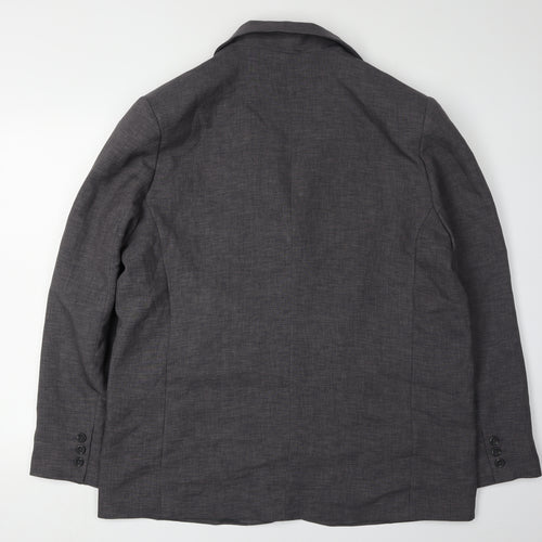 ASOS Design Women's Grey Suit Jacket, Size 16, Lined, New