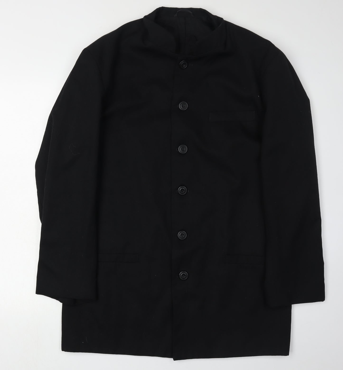 R.I. Collection Men's Black Jacket, Size 38, Wool Blend