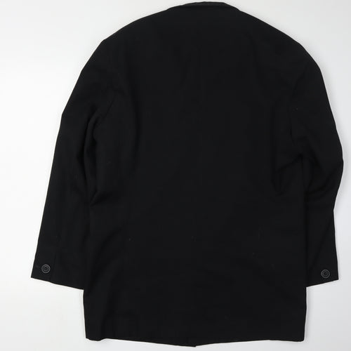 R.I. Collection Men's Black Jacket, Size 38, Wool Blend