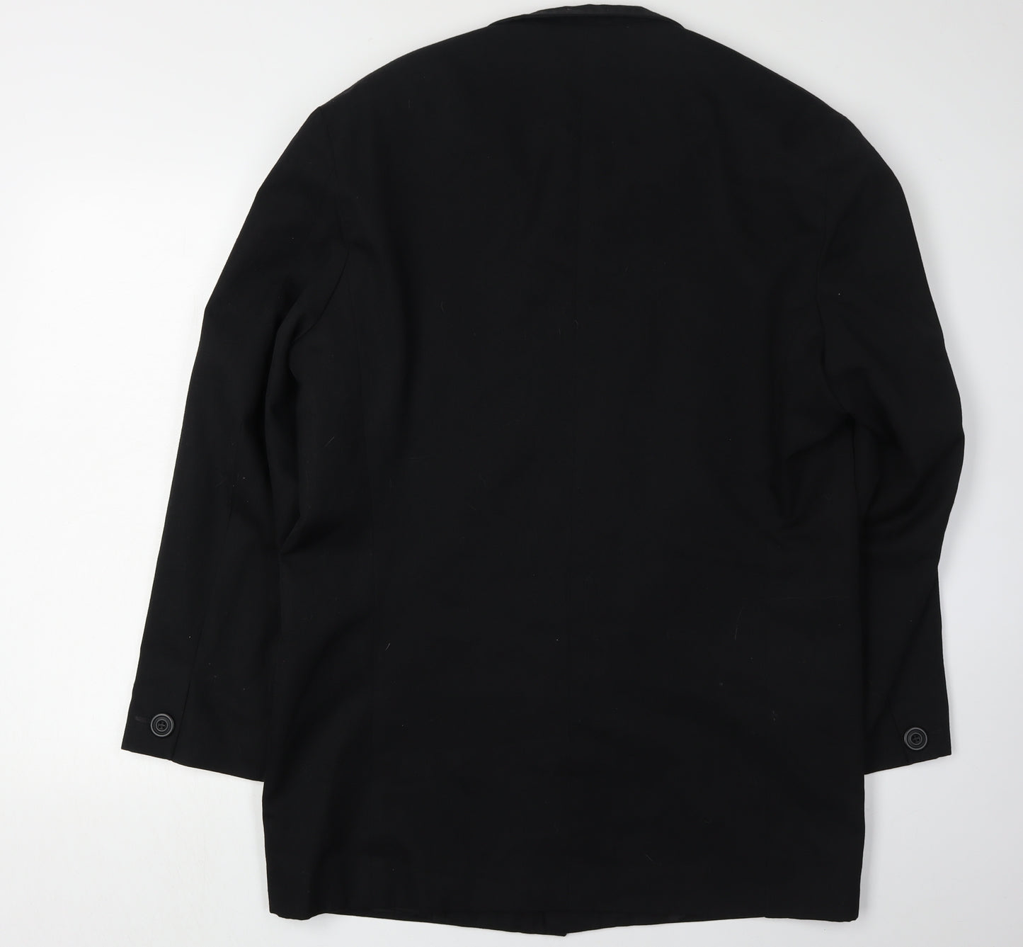 R.I. Collection Men's Black Jacket, Size 38, Wool Blend