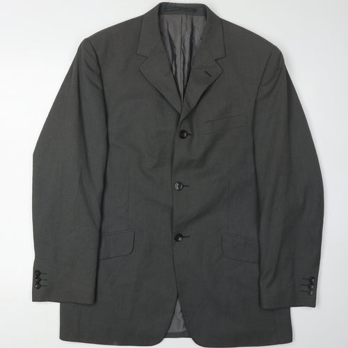 Remus Uomo Men’s Grey Blazer 40R Three-Button