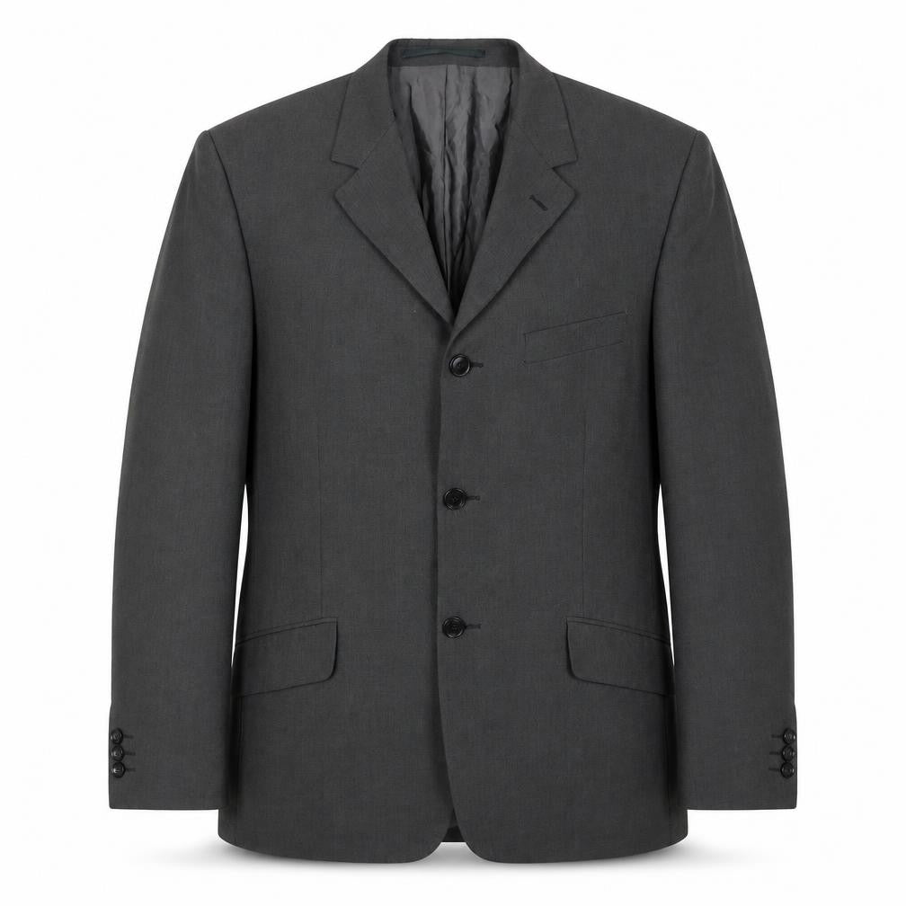 Front view of Remus Uomo Men’s Grey Blazer 40R Three-Button