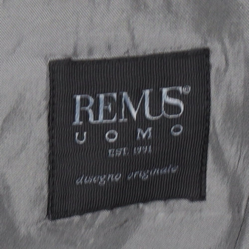 Remus Uomo Men’s Grey Blazer 40R Three-Button