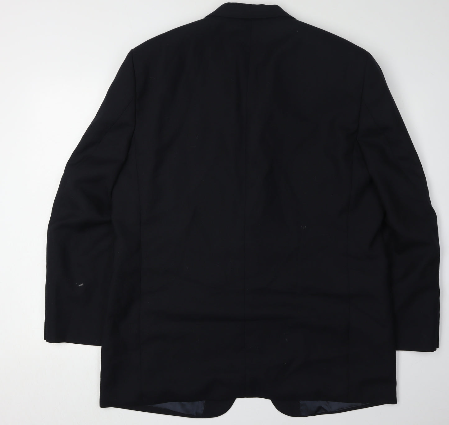 Hugo James Men's Black Blazer, Size 44R, Classic Style