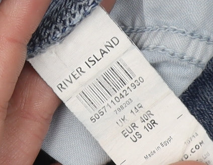 River Island Women's Blue Skinny Jeans Size 14