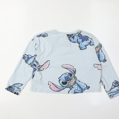 Next Girls' Blue Stitch T-Shirt, 6 Years, Long Sleeve, Disney