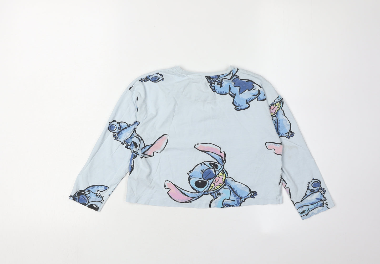 Next Girls' Blue Stitch T-Shirt, 6 Years, Long Sleeve, Disney