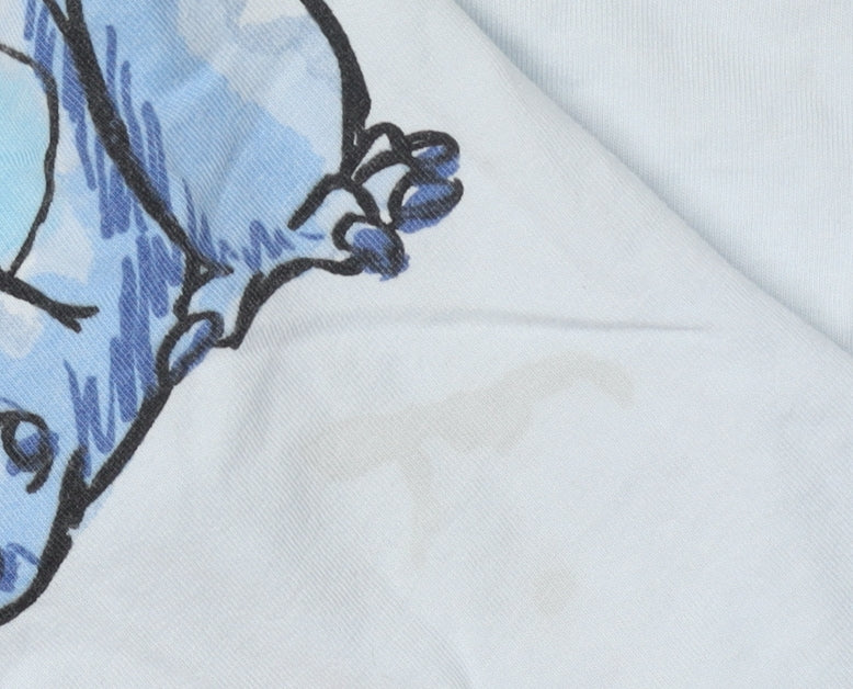 Next Girls' Blue Stitch T-Shirt, 6 Years, Long Sleeve, Disney
