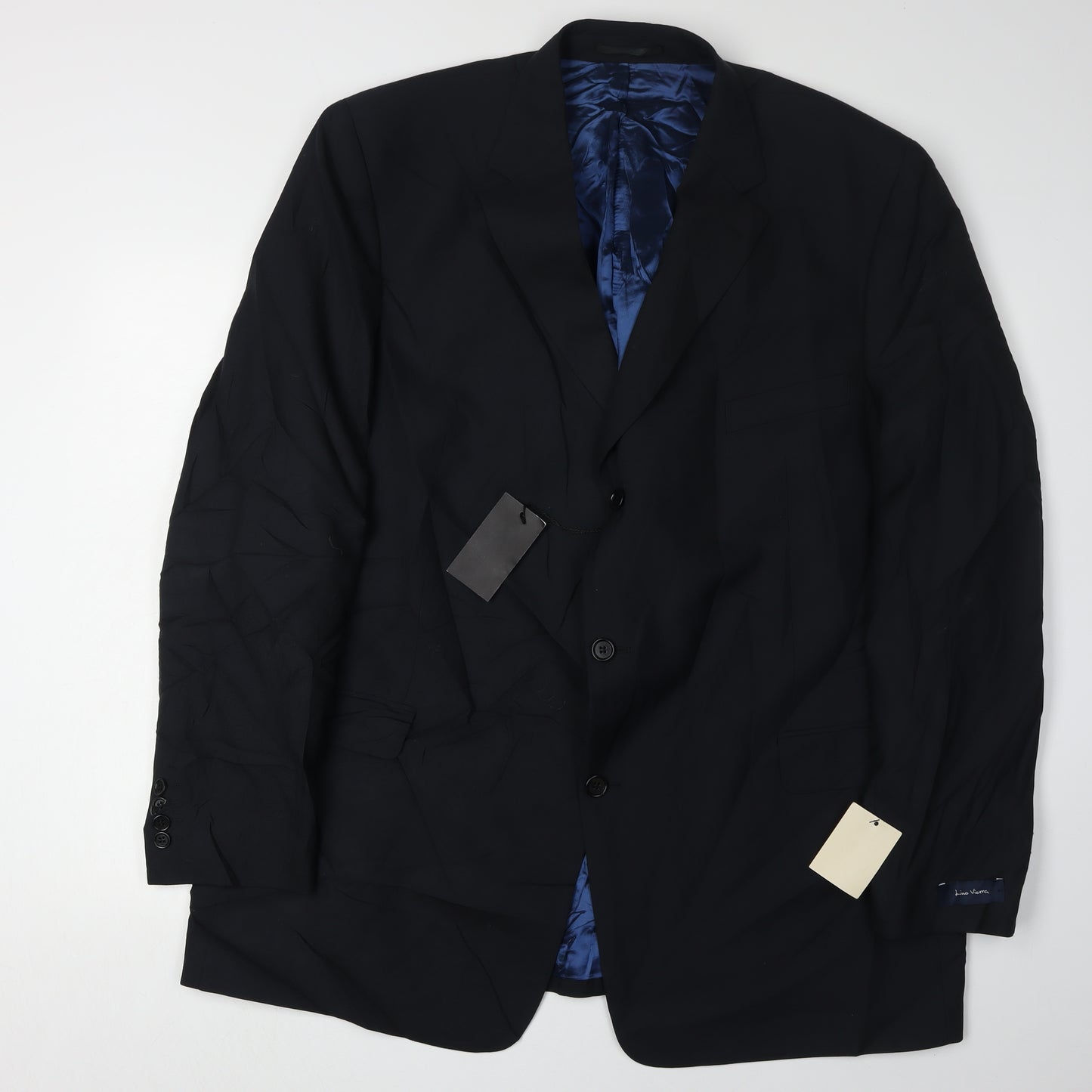 Lino Vierra Men's Black Blazer Jacket - Size 52R