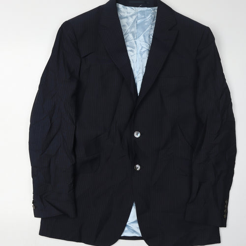 Chester Barrie Men's Blue Blazer, 40R, Wool-Mohair Blend