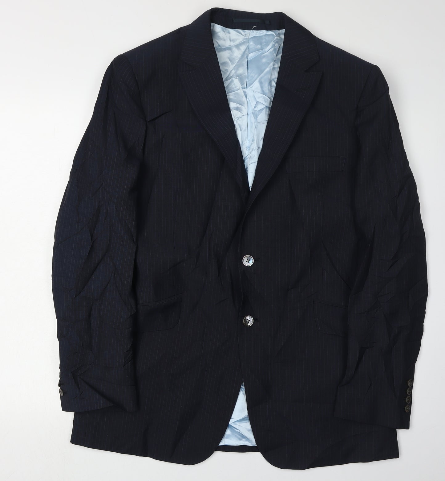 Chester Barrie Men's Blue Blazer, 40R, Wool-Mohair Blend