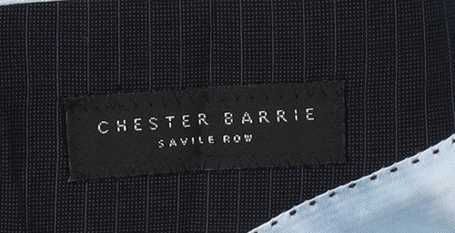 Chester Barrie Men's Blue Blazer, 40R, Wool-Mohair Blend