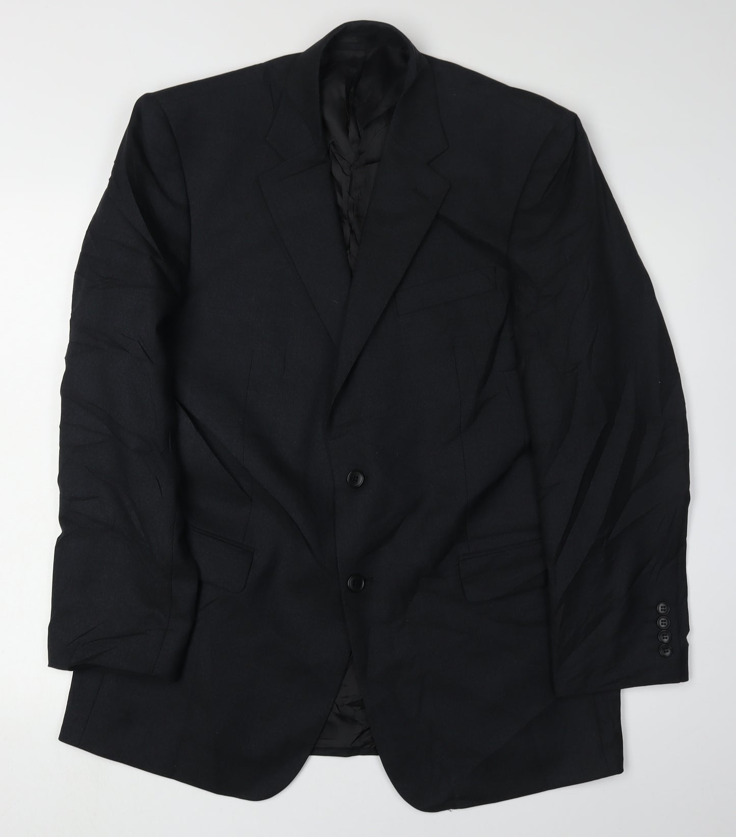 Paul Costelloe Men's Black Wool Blazer Jacket 42.5R