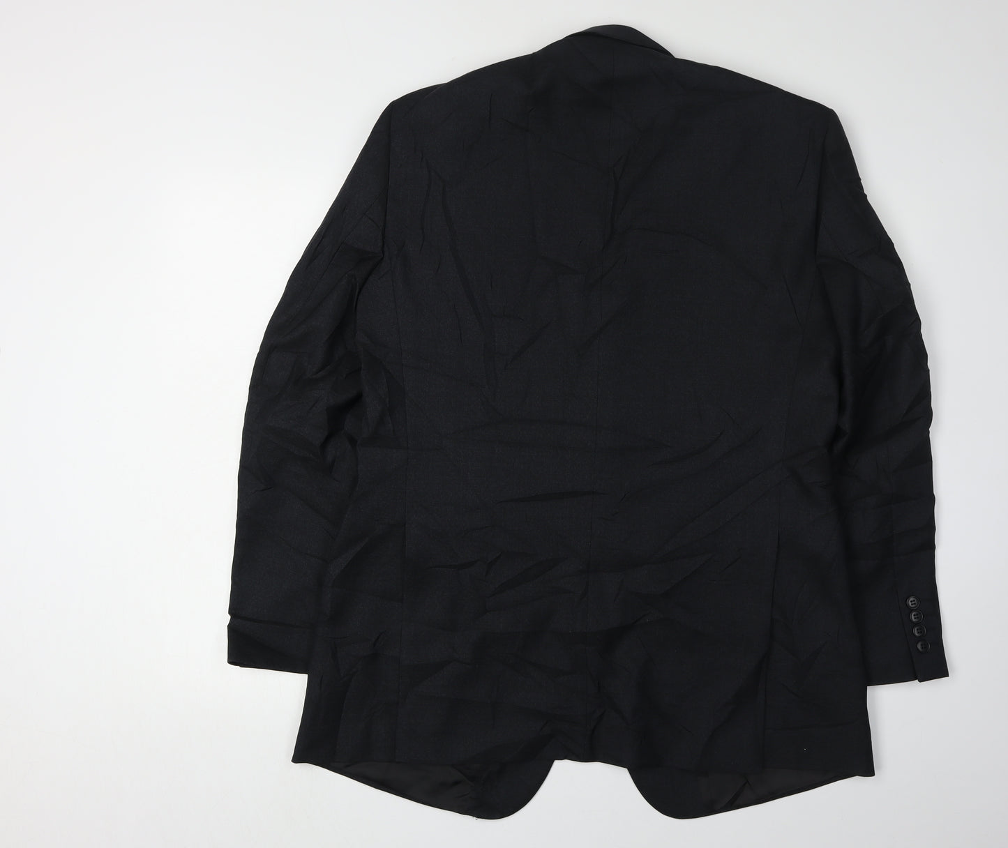 Paul Costelloe Men's Black Wool Blazer Jacket 42.5R