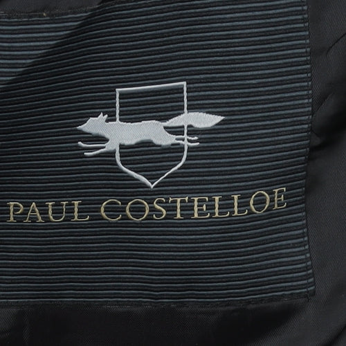 Paul Costelloe Men's Black Wool Blazer Jacket 42.5R