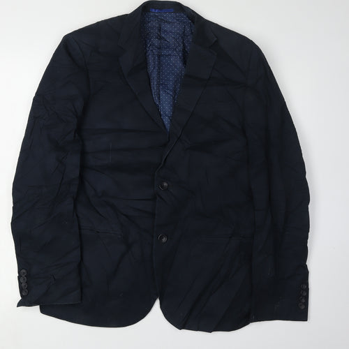 Next Men's Blue Blazer 38R Regular Fit Elegant Formal