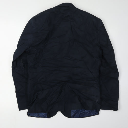 Next Men's Blue Blazer 38R Regular Fit Elegant Formal