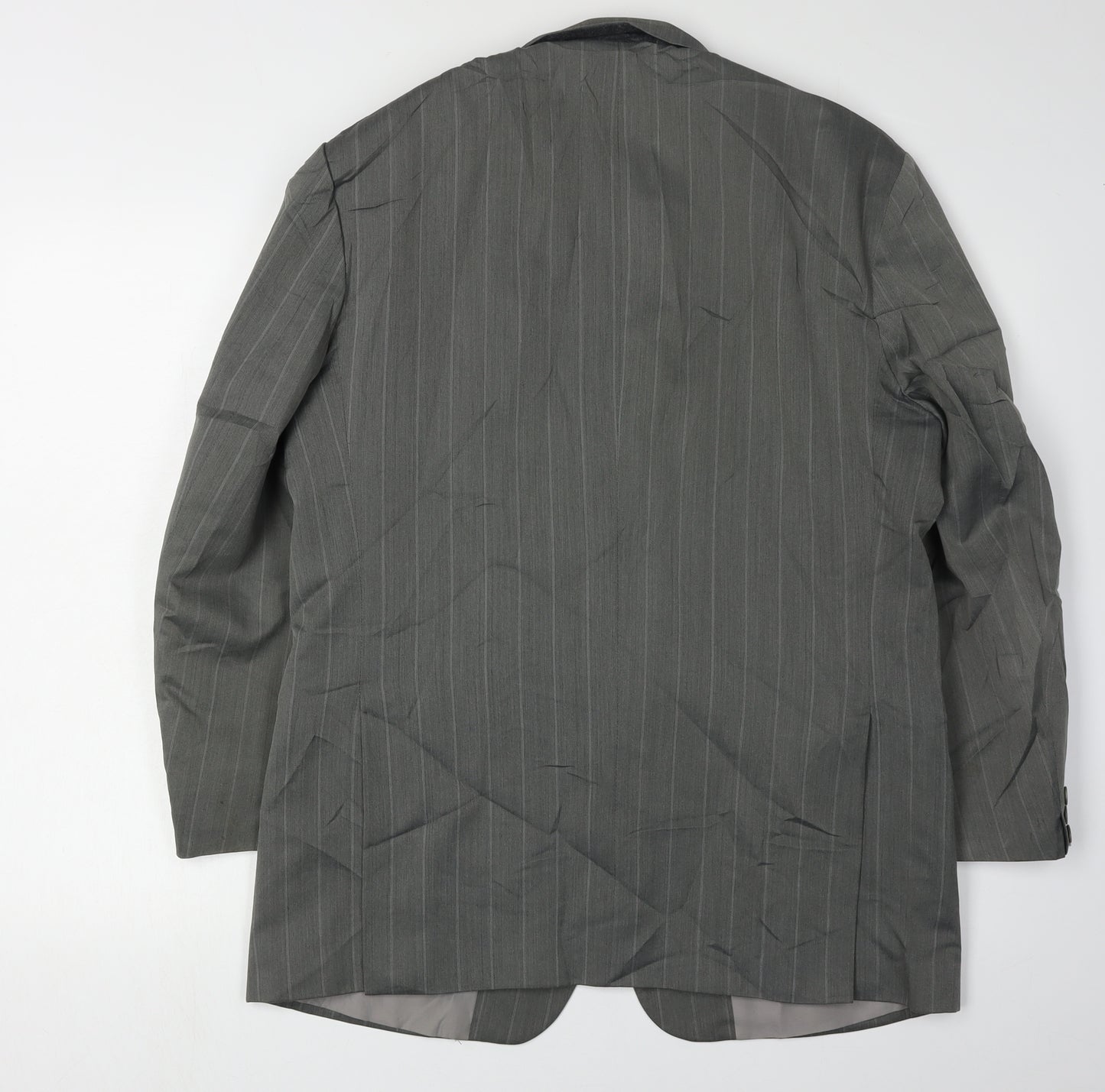 Gurteen Men's Grey Striped Blazer 40S Polyester Wool