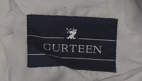 Gurteen Men's Grey Striped Blazer 40S Polyester Wool