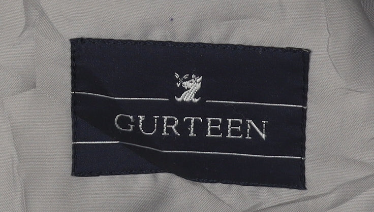 Gurteen Men's Grey Striped Blazer 40S Polyester Wool