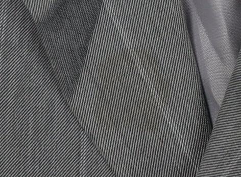 Gurteen Men's Grey Striped Blazer 40S Polyester Wool