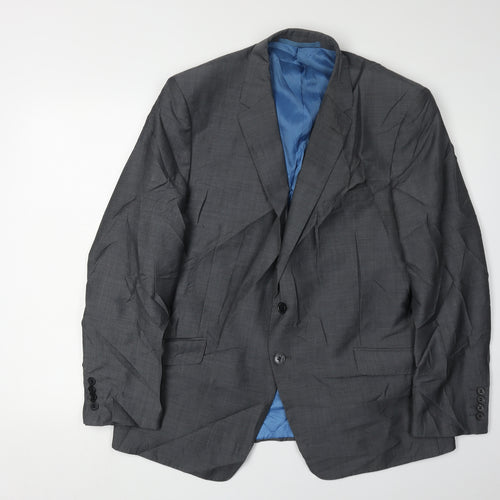 Marks and Spencer Grey Men's Wool Blazer 44S